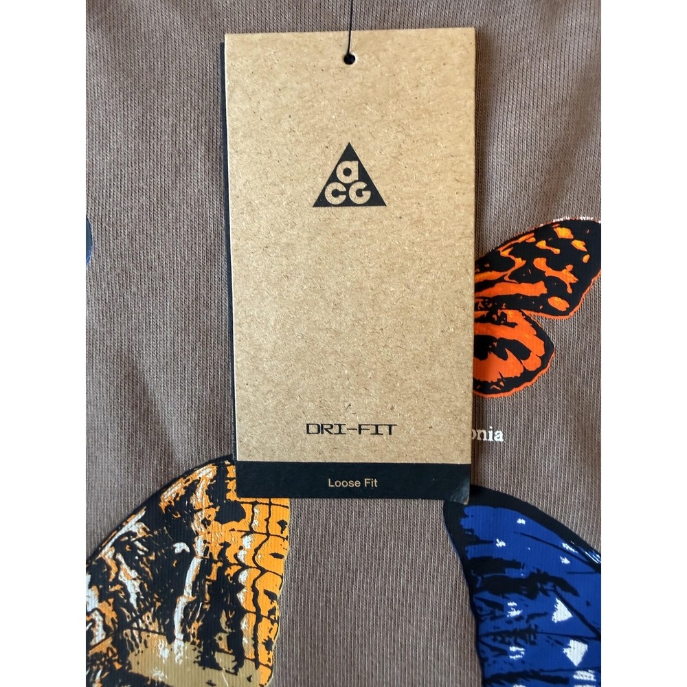 Nike ACG Shirt Womens Small Brown Dri-FIT Loose Fit Butterfly Tee HF9522-233 - Picture 12 of 16